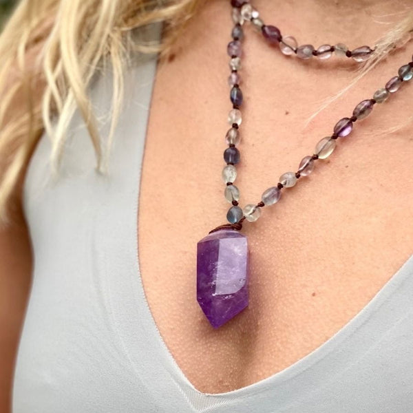 Amethyst Crystal Necklace