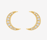 CRESCENT MOON DIAMOND EARRING