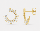 HALF MOON DIAMOND EARRINGS