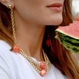 SIRENA CORAL EARRINGS
