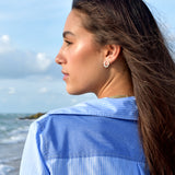 HALF MOON DIAMOND EARRINGS