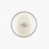Orange Evil Eye Ceramic Bowl