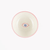 Orange Evil Eye Ceramic Bowl