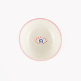 Orange Evil Eye Ceramic Bowl