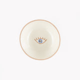 Orange Evil Eye Ceramic Bowl