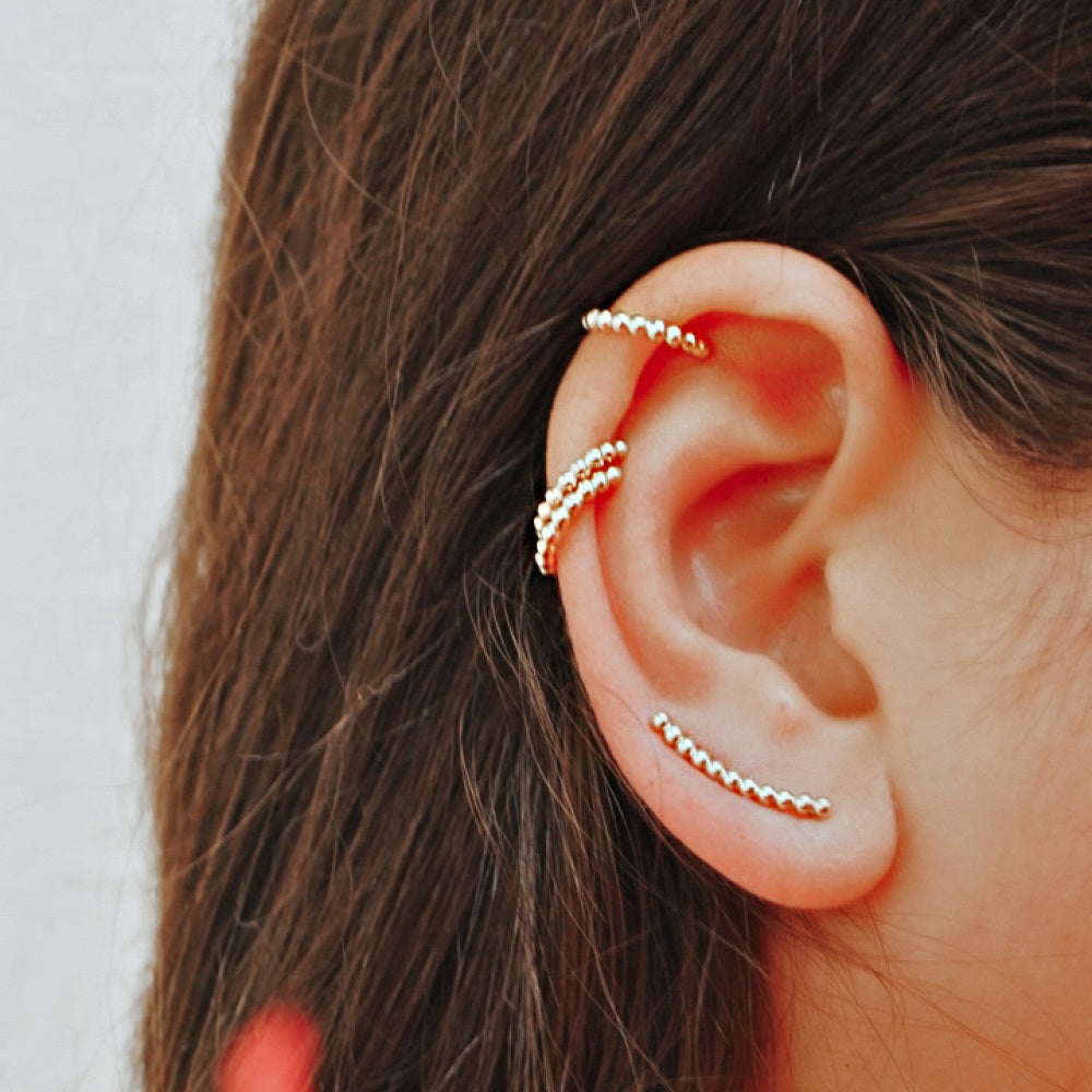 Zara Pearl Ear Cuff Hoop Earring