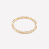 Yellow gold beaded bracelet for kids