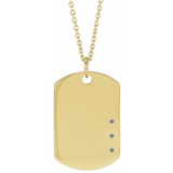 DOG TAG PENDANT NECKLACE