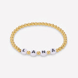 NOOR NAME YELLOW GOLD BRACELET 4MM (CHILD)