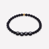 MINI ONYX NAME BRACELET 4MM (CHILD)