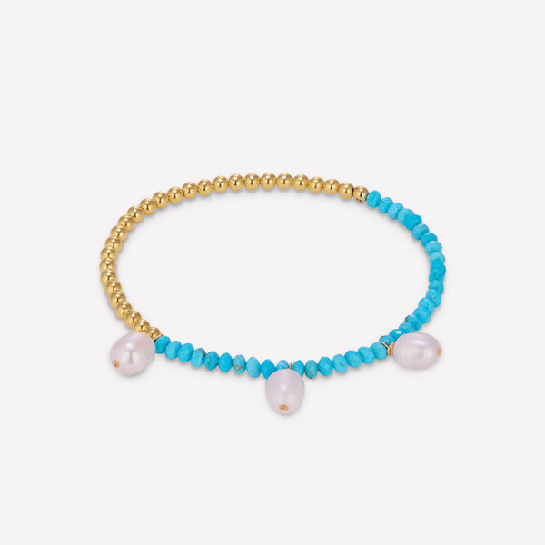 OLIVIA PEARL  ANKLET 4MM