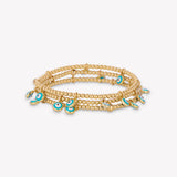 Tiny Rania Evil Eye Bracelet Turquoise