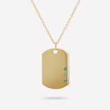 DOG TAG PENDANT NECKLACE