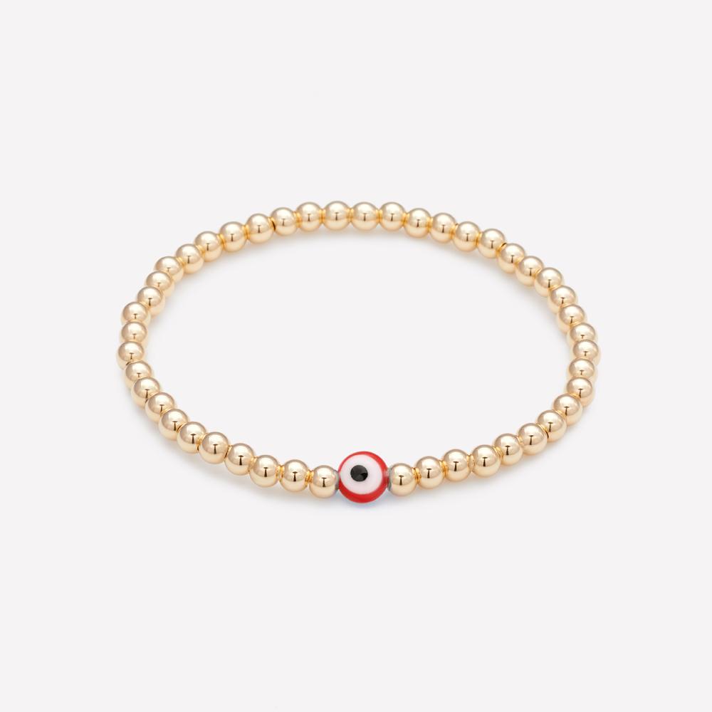 Buy Baby Evil Eye Bracelet, Lucky Eyes Gold Stainless Steel No Irritation  Adjustable Bracelet, Protection Jewelry, Baby Shower Gift Online in India -  Etsy
