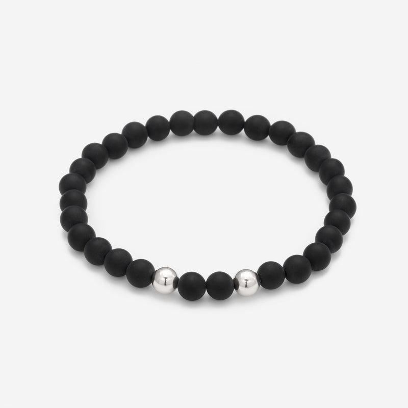 RAMI ONYX BRACELET 6MM - 2 BEADS (CHILD)