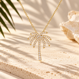 PALM TREE DIAMOND NECKLACE